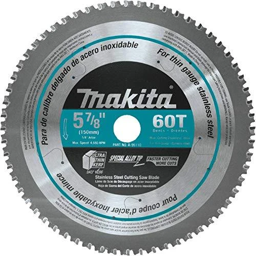 Makita T.C.T. pjūklas SPECIALIZED 150X1.1X20mm 0° T60 B-47173 T.C.T • 150 x20 mm • T60 • 0° • Metalui/Nerūd. plienui