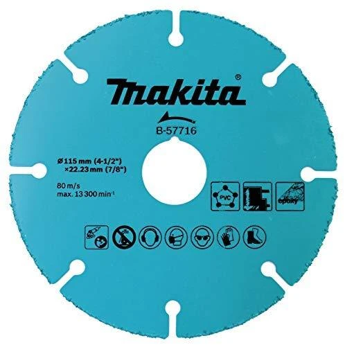 Makita Pjovimo diskas su kietmetalio grūdeliais B-57722 125 x 22,23 mm