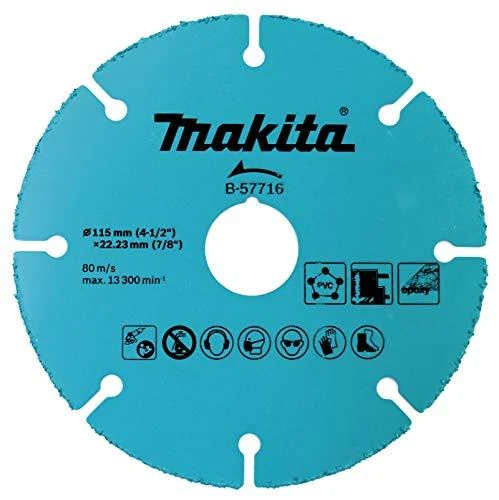 Makita Pjovimo diskas su kietmetalio grūdeliais B-57722 125 x 22,23 mm