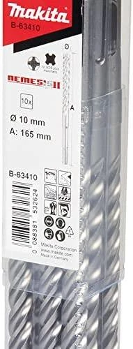 Makita SDS-PLUS Grąžtas 10x165mm NEMESIS 2 10Vnt B-63410