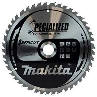 Makita T.C.T. pjūklas EFFICUT 260X2.15X30mm 10° T45 B-64624 T.C.T • 260 x30 mm • T45 • 10° • Medienai