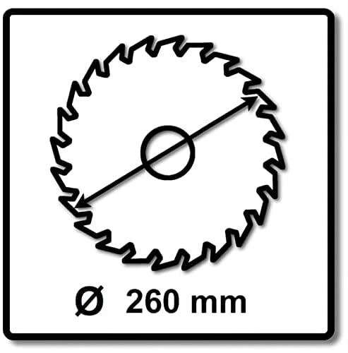 Makita T.C.T. pjūklas EFFICUT 260X2.15X30mm 10° T80 B-67240 T.C.T • 260 x30 mm • T80 • 10° • Medienai