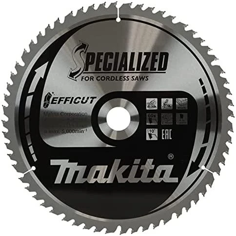 Makita T.C.T. pjūklas EFFICUT 305X2.15X30mm 10° T60 B-67256 T.C.T • 305 x30 mm • T60 • 10° • Medienai