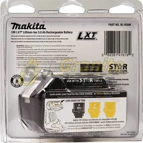 Akumuliatorius Makita LXT BL1830B, 18V, 3.0 Ah