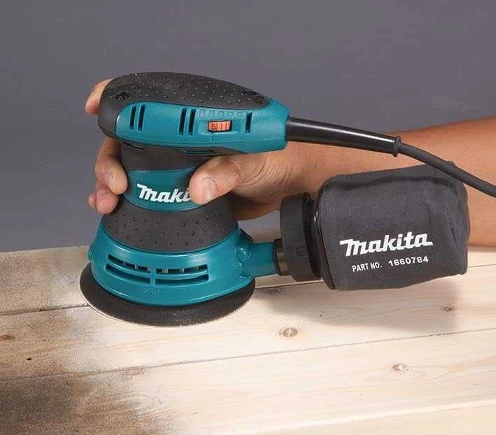 Makita BO5031K Ekscentrinis šlifuoklis, 300 W, 125 mm, 4000-12000 min-1, 2,8 mm, lagaminas, 1,3kg