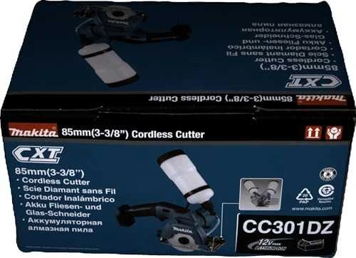 Makita CC301DZ Akumuliatorinis diskinis pjūklas stiklui, keramikai 12V MAX, 85mm, Be akumuliatorių ir kroviklio!