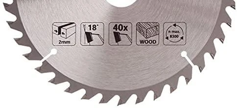 Makita T.C.T. pjūklas 185X2X30mm 18° T40 D-03919 T.C.T • 185 x30 mm • T40 • 18° • Medienai