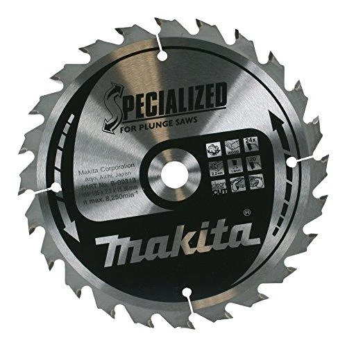 Makita T.C.T. pjūklas 185X2X30mm 20° T20 D-09634 T.C.T • 185 x30 mm • T20 • 20° • Medienai