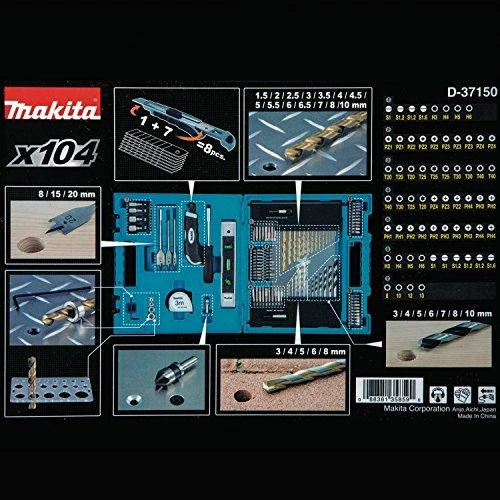 Grąžtas Makita Sukimo antgalių komplektas 104 vnt. D-31778