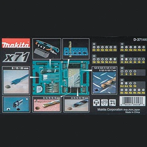 Makita Sukimo antgalių komplektas 71 vnt. D-33691