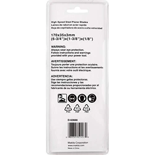 Makita D-63666 Obliavimo peilių pora 170MM HSS 2vnt