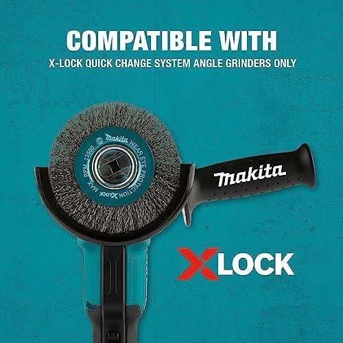 Makita Vielinis šlifavimo diskas, banguota viela, 0.3mm, Ø 115 mm, X-LOCK D-73427