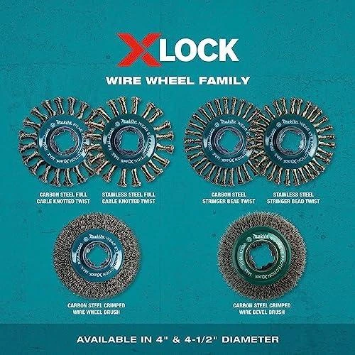Makita Vielinis šlifavimo diskas, banguota viela, 0.3mm, Ø 115 mm, X-LOCK D-73427
