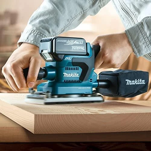 Makita DBO380Z Akumuliatorinis vibracinis šlifuoklis 18V, 93X185mm, Be akumuliatorių ir kroviklio!