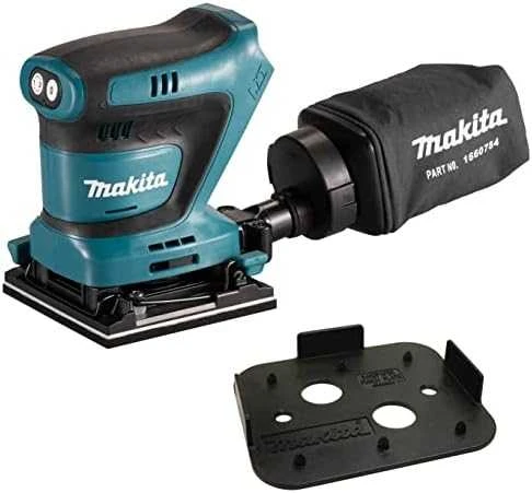 MAKITA akumuliatorinis ekscentrinis šlifuoklis DBO480Z 18V 93x185mm be akumuliatoriaus ir kroviklio