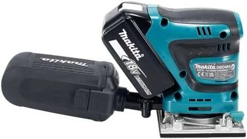 Makita plokštuminis šlifuoklis DBO484Z, 18 V, 112x102mm, be akumuliatoriaus ir kroviklio