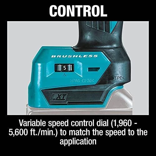 Makita DBS180Z Akumuliatorinis juostinis šlifuoklis, 18V, BL-motor, 9 x 533 mm, 1,8kg, Be akumuliatorių ir kroviklio!