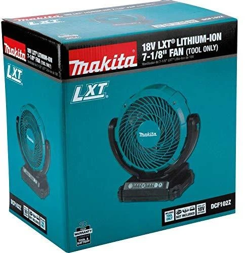 Makita DCF102Z Akumuliatorinis ventiliatorius 14,4/18V, Be akumuliatorių ir kroviklio!