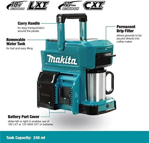 Makita DCM501Z Kavos aparatas CXT/LXT