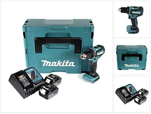 Makita DDF485RFJ Akumuliatorinis gręžtuvas, 18 V, 2x 3,0 Ah Li-ion, 50/25 Nm, 1,7kg, LED, BL-motor, MAKPACK