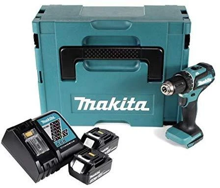 Makita DDF485RFJ Akumuliatorinis gręžtuvas, 18 V, 2x 3,0 Ah Li-ion, 50/25 Nm, 1,7kg, LED, BL-motor, MAKPACK