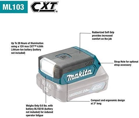 Makita Akumuliatorinis LED prožektorius ML103 10,8V Li-ion