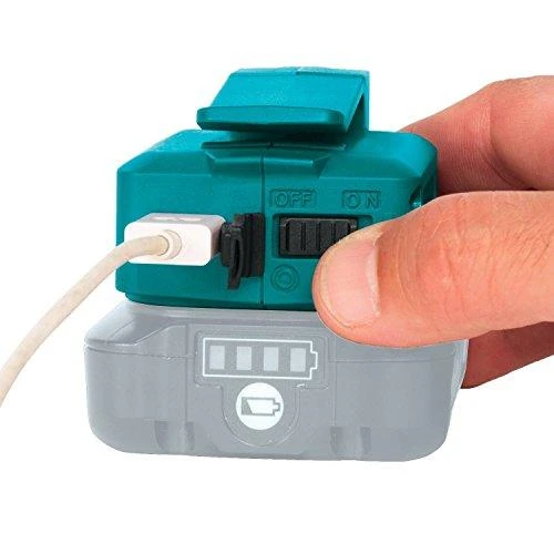 Makita Akumuliatorių adapteris 10,8V→USB ADP06 Li-ion • 12V max