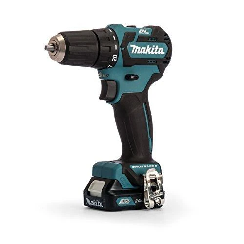Makita DF332DSAJ Akumuliatorinis gręžtuvas, 12VMAX, 2x2,0 Ah Li-ion 35/21 Nm, 1,0kg, LED 2-greičiai, MAKPACK