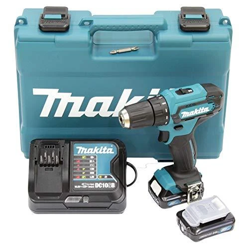 Makita 12V suktuvas lagamine su įkrovikliu ir baterijomis