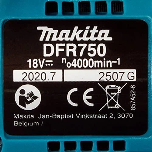 Makita DFR750Z Akumuliatorinis suktuvas, 18 V, 4.000 min-1, 45-75mm, Be akumuliatorių ir kroviklio!