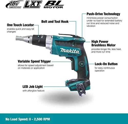 Makita DFS250Z Akumuliatorinis suktuvas, 18 V, Be akumuliatorių ir kroviklio!