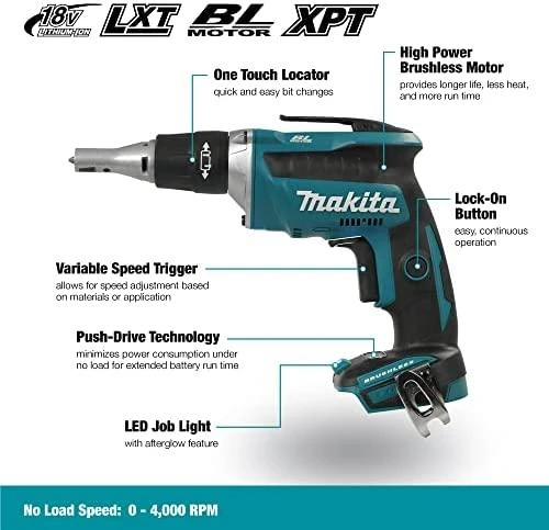 Makita DFS452Z Akumuliatorinis suktuvas, 18 V, Be akumuliatorių ir kroviklio!