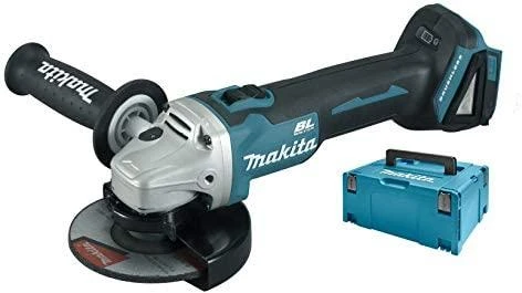 Makita Akumuliatorinis kampinis šlifuoklis DGA504ZJ 18V, 125mm su lagaminu (Be akum. ir kroviklio)