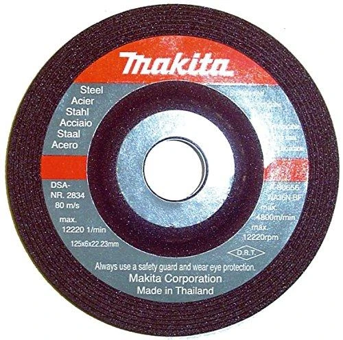 Makita DGA506RTJ Akumuliatorinis kampinis šlifuoklis, 18 V, ø125mm, 2X5,0Ah, 8500 min-1, MAKPACK