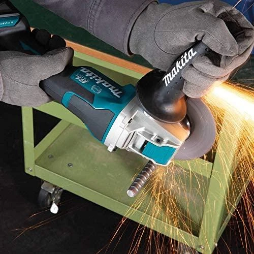 Makita DGA519Z Akumuliatorinis kampinis šlifuoklis, greičio reguliavimas 3000-8500min-1, 18V, ø125mm, X-LOCK, komplektuojama be akumuliatorių ir kroviklio!