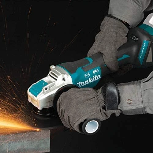 Makita DGA519Z Akumuliatorinis kampinis šlifuoklis, greičio reguliavimas 3000-8500min-1, 18V, ø125mm, X-LOCK, komplektuojama be akumuliatorių ir kroviklio!