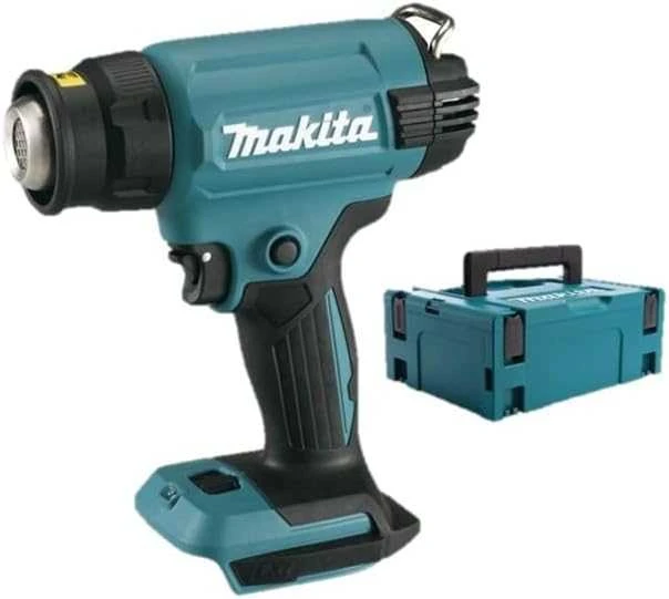 Makita DHG181ZJ LXT KARŠTO ORO FENAS 18V, Reguliuojama temperatūra - 550C°, 120/200 l/min, Be akumuliatorių ir kroviklio!, MAKPACK
