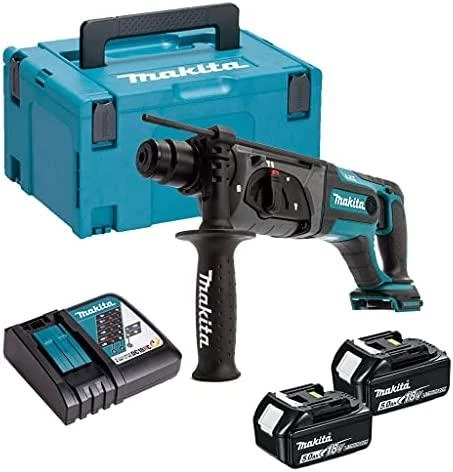 MAKITA akumuliatorinis perforatorius DHR241RTJ 18V 2J 2x5.0Ah