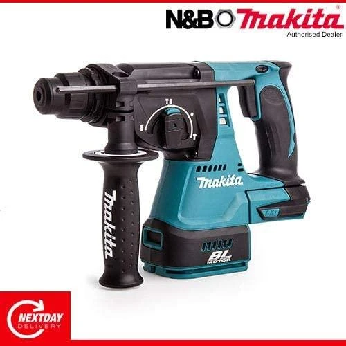 Makita DHR242Z Akumuliatorinis perforatorius, 18 V, SDS-PLUS, 2,0J LED, Be akumuliatorių ir kroviklio!