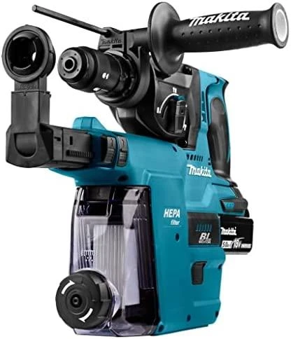 Makita DHR243RTJW Akumuliatorinis perforatorius 18 V 2x 5,0 Ah Li-ion, SDS-PLUS 2,0 J, 3,3kg LED, greitai pakeičiamas grąžto griebtuvas, BL-motor