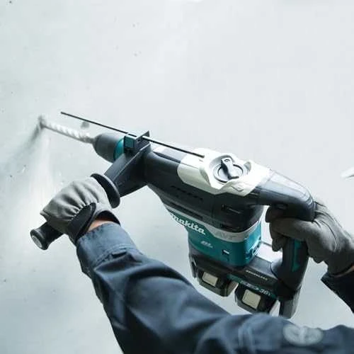 Makita DHR400ZKUN Akumuliatorinis perforatorius, 2X18 V, SDS-MAX, 8J LED, AWS, AFT, Be akumuliatorių ir kroviklio!