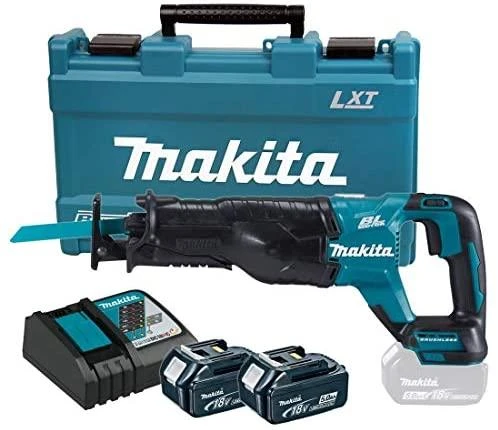 Akumuliatorinis tiesinis pjūklas Makita DJR187RTE, 18 V, 2x5,0Ah Li-ion