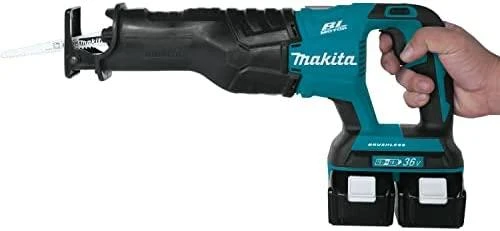 Makita DJR360Z Akumuliatorinis tiesinis pjūklas 2x18 V, Be akumuliatorių ir kroviklio!