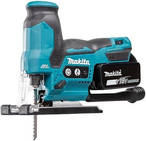 Makita DJV185Z Akumuliatorinis siaurapjūklis 18 V Li-ion, BL-motor, Cilindro formos rankena, Be akumuliatorių ir kroviklio!