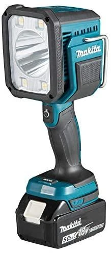 Makita Akumuliatorinis LED prožektorius DML812 14,4V / 18V LXT® • 1250 lm • komplektuojamas be akumuliatoriaus ir kroviklio.
