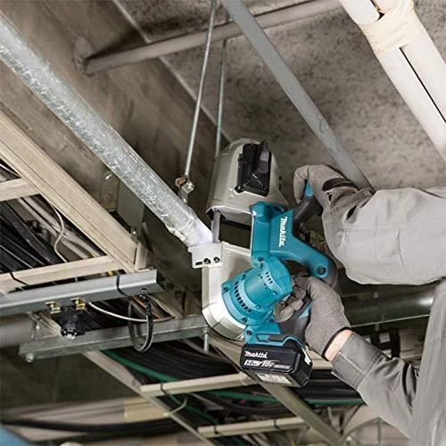 Makita DPB182Z Akumuliatorinis juostinis pjūklas, 64x64 mm,18V, aliuminio, be akumuliatoriaus ir kroviklio