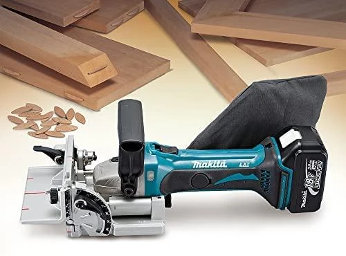 Akumuliatorinė sujungimų freza Makita DPJ180Z, 18 V Li-ion, Be akumuliatorių ir kroviklio