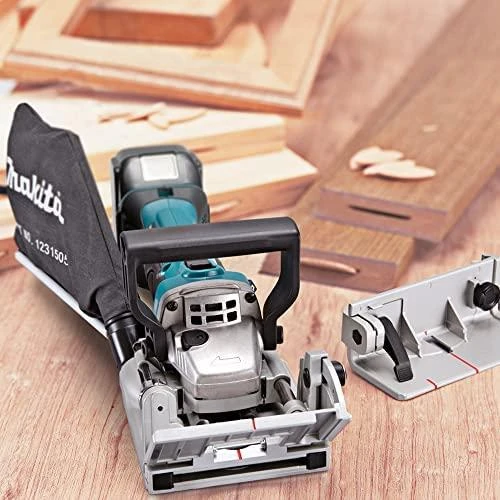 Akumuliatorinė sujungimų freza Makita DPJ180Z, 18 V Li-ion, Be akumuliatorių ir kroviklio