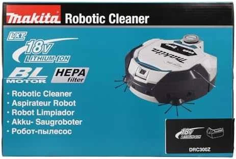 Makita DRC300Z Akumuliatorinis Robotų dulkių siurblys 2x18 V Li-ion, Be akumuliatorių ir kroviklio!
