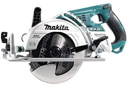 Makita DRS780Z Akumuliatorinis diskinis pjūklas, 2x18V, 65 mm, ø185x30mm, Be akumuliatorių ir kroviklio!